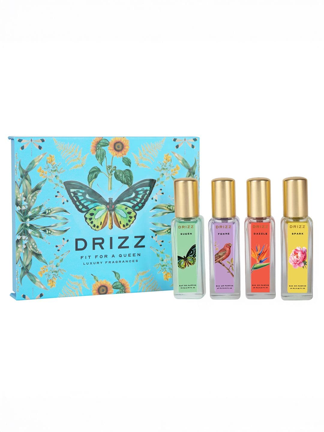 DRIZZ Fit For A Queen Set Of 4 Eau de Parfum Fragrance Gift Set - 20 ml Each - view 1