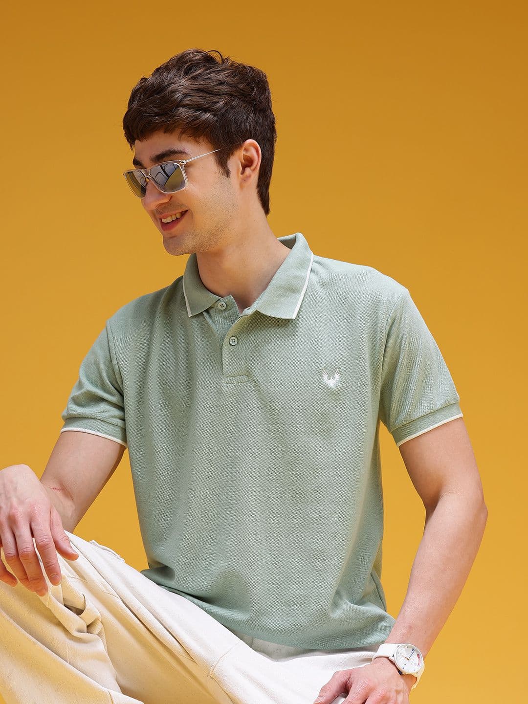 HERE&NOW Men Polo Collar T-shirt - view 1