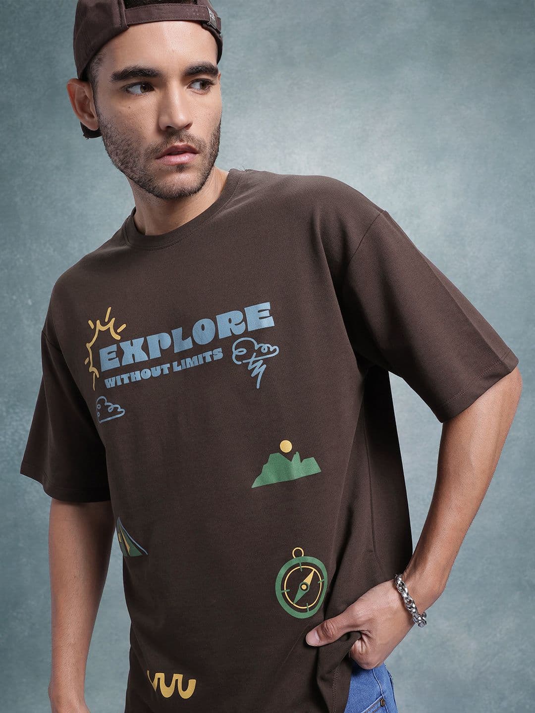 The Roadster Lifestyle Co. Typography Printed T-shirt - view 1