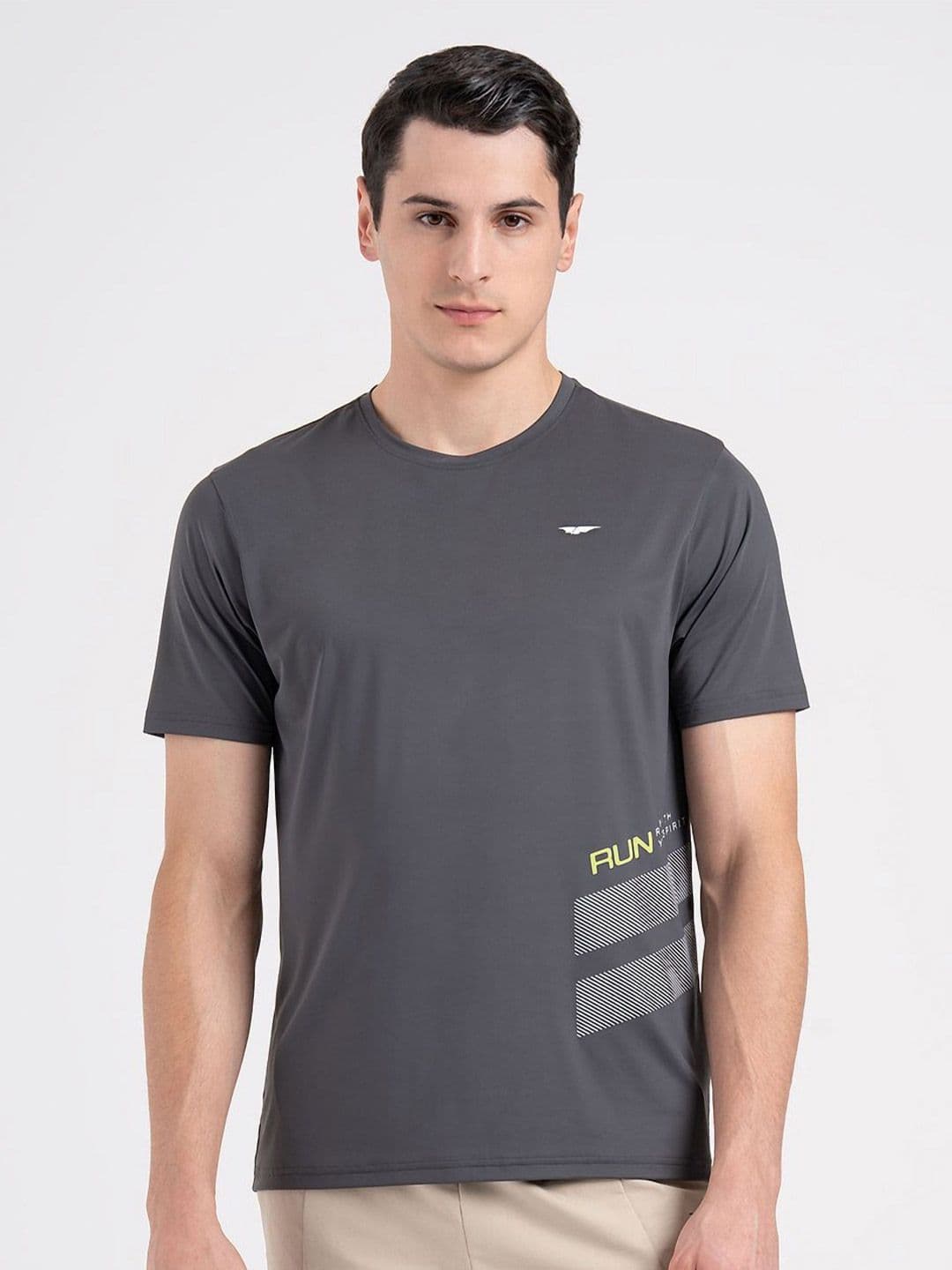 Red Tape Men Stretchable Activewear Round Neck Graphic T-Shirt - view 1