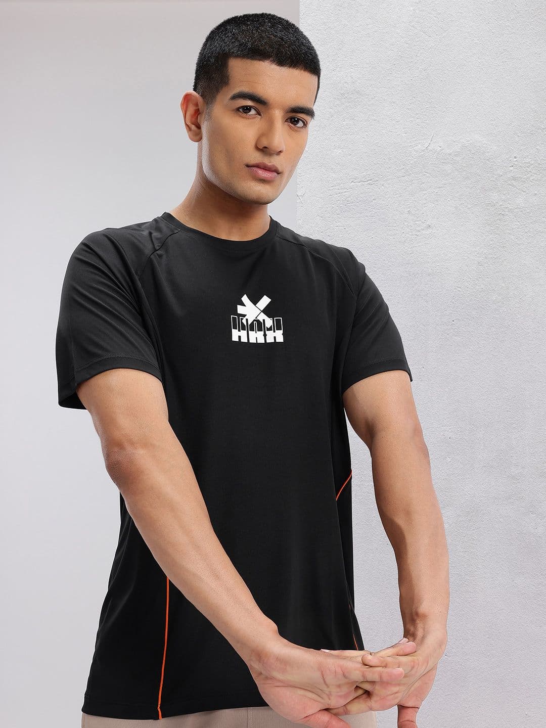 HRX by Hrithik Roshan Rapid-Dry Printed Training T-shirt - view 1