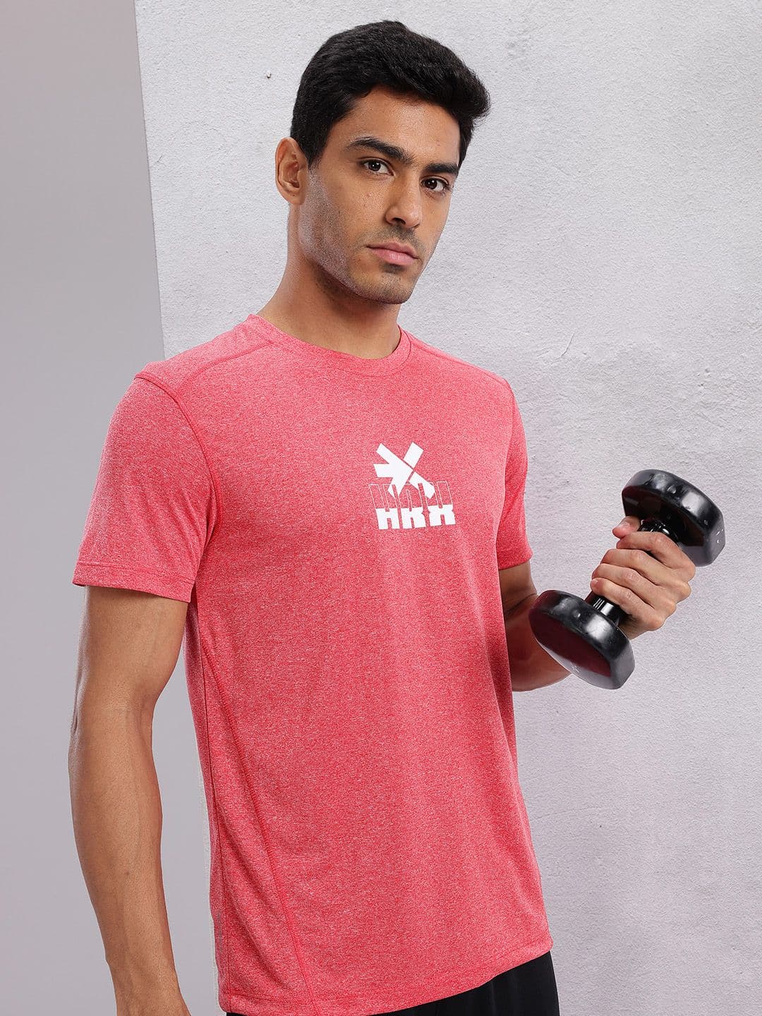 HRX by Hrithik Roshan Men Brand Logo Printed Rapid-Dry Training T-shirt - view 1