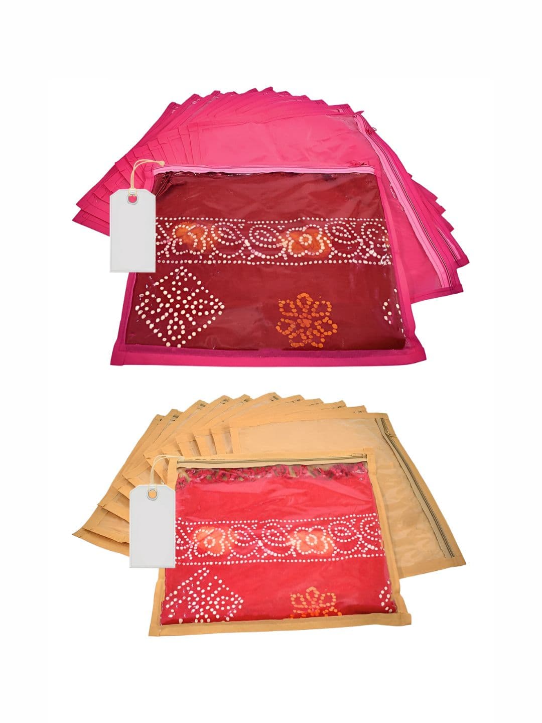 Ajabh Set of 24 Multi-Utility Saree Cover Bag Wardrobe Storage Organisers - view 1