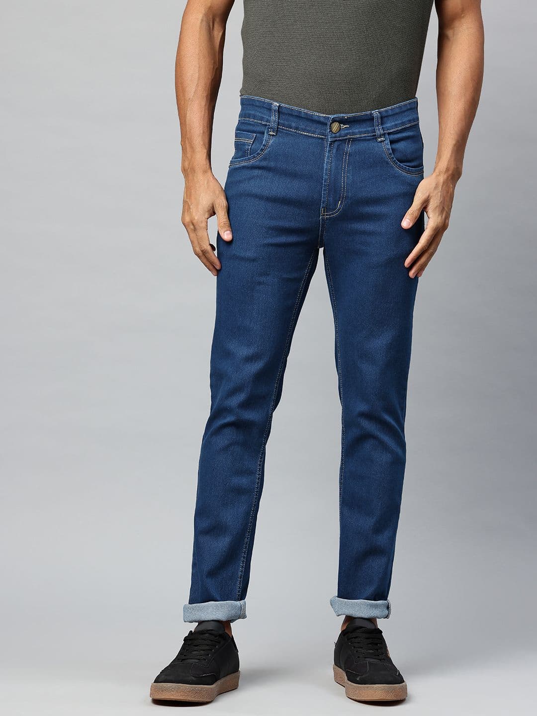 ADBUCKS Men Stretchable Regular Fit Jeans - view 1