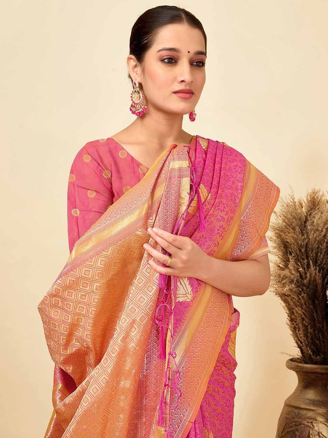 Mitera Woven Design Zari Banarasi Saree - view 1