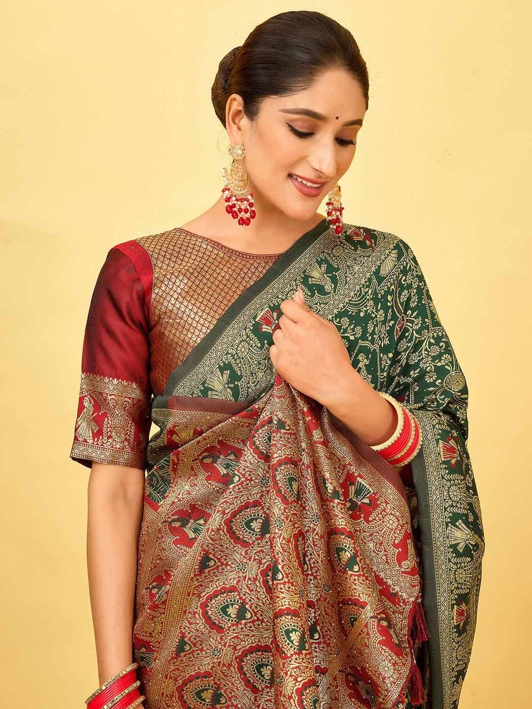 Mitera Woven Design Zari Patola Saree - view 1
