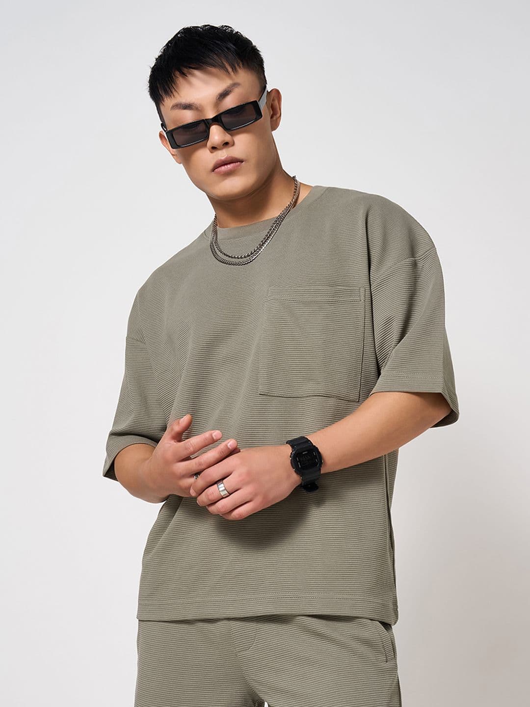 Street 808 by Pantaloons Men Extended Sleeves Cut Outs T-shirt - view 1