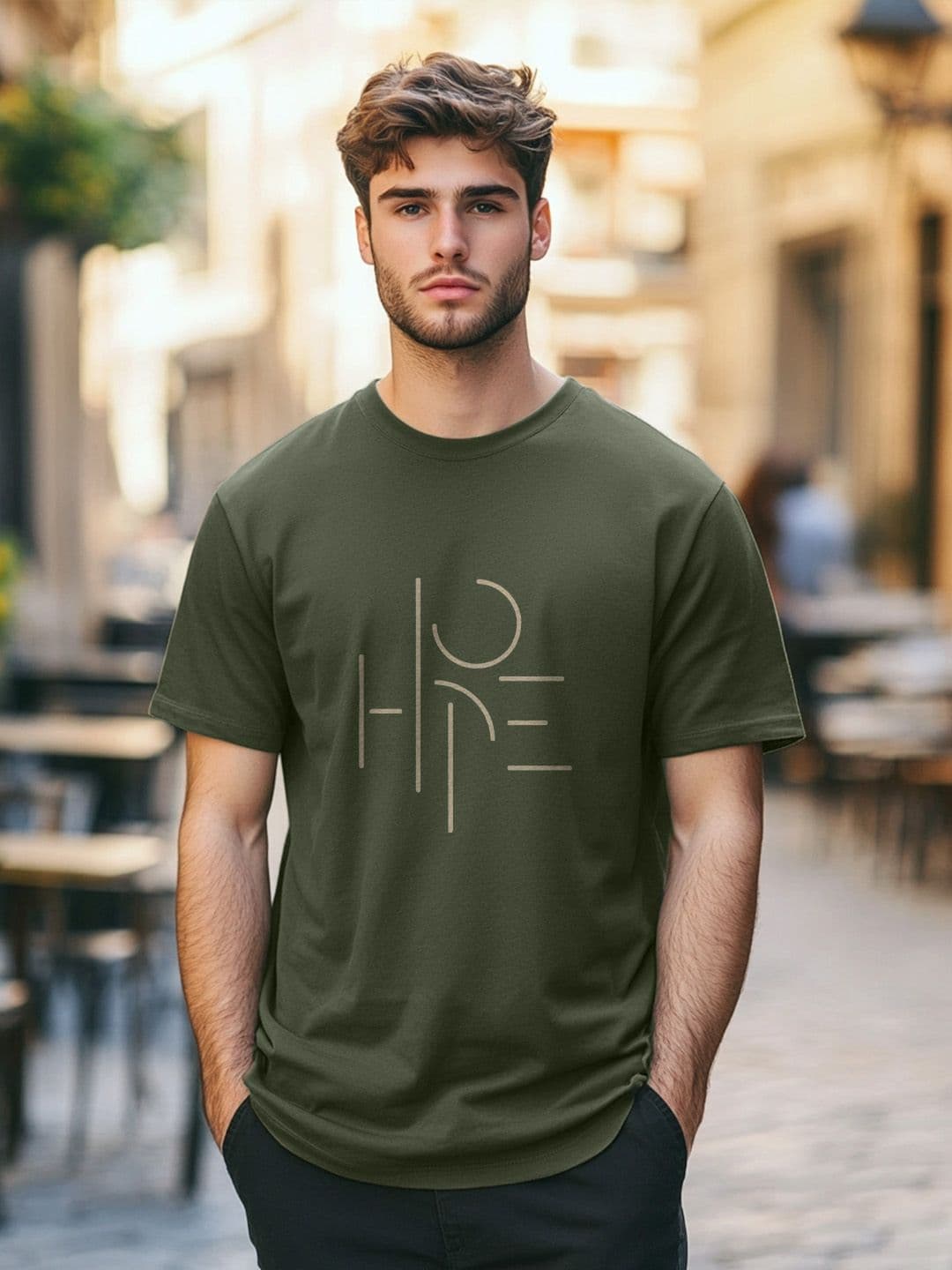 NOBERO Men Typography Printed T-shirt - view 1