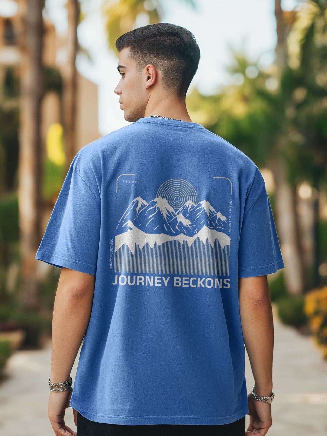 NOBERO Men Oversized Graphic Printed T-shirt - view 1