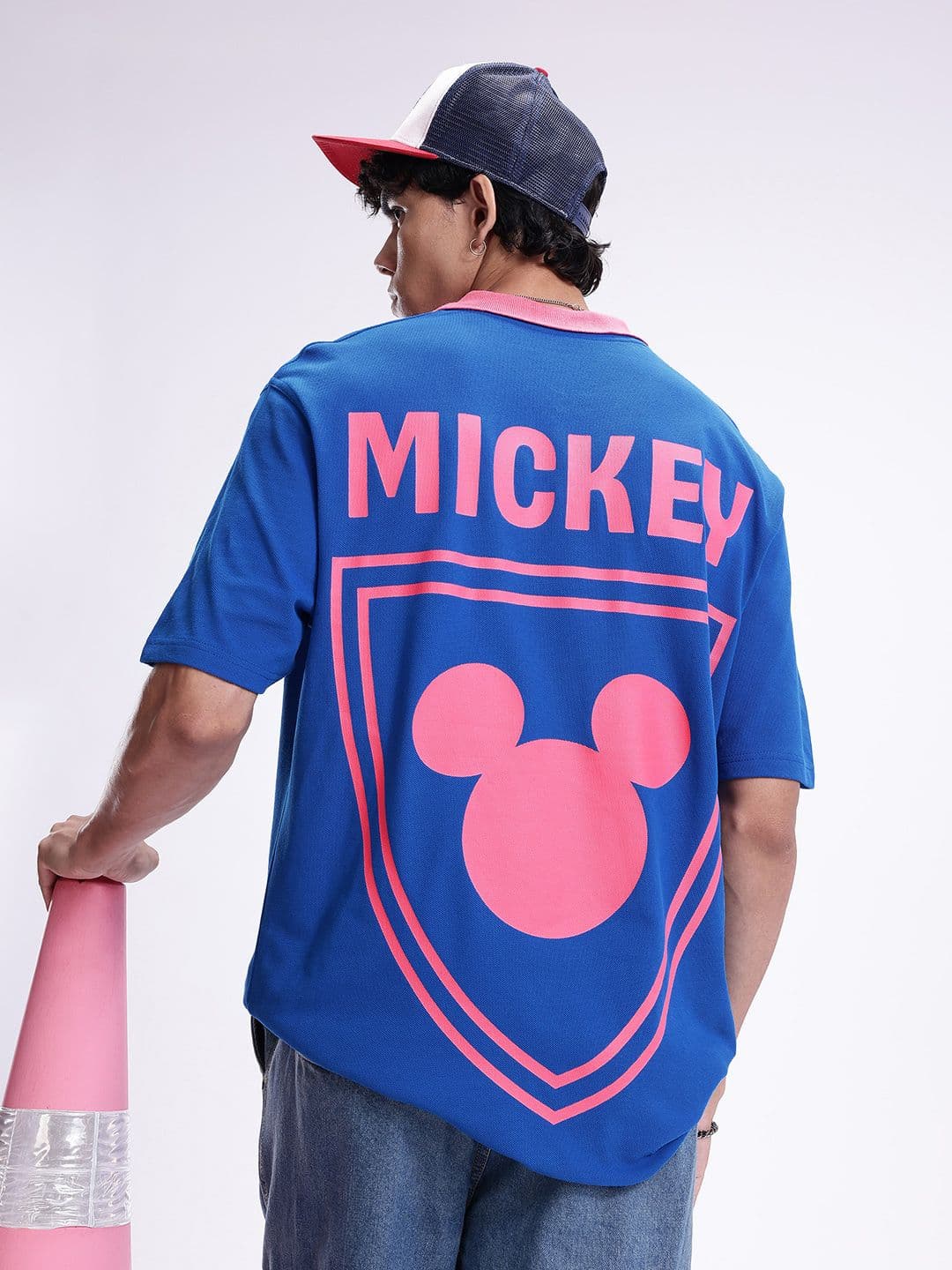 Kook N Keech Disney Men Mickey Mouse Printed Oversized T-shirt - view 1