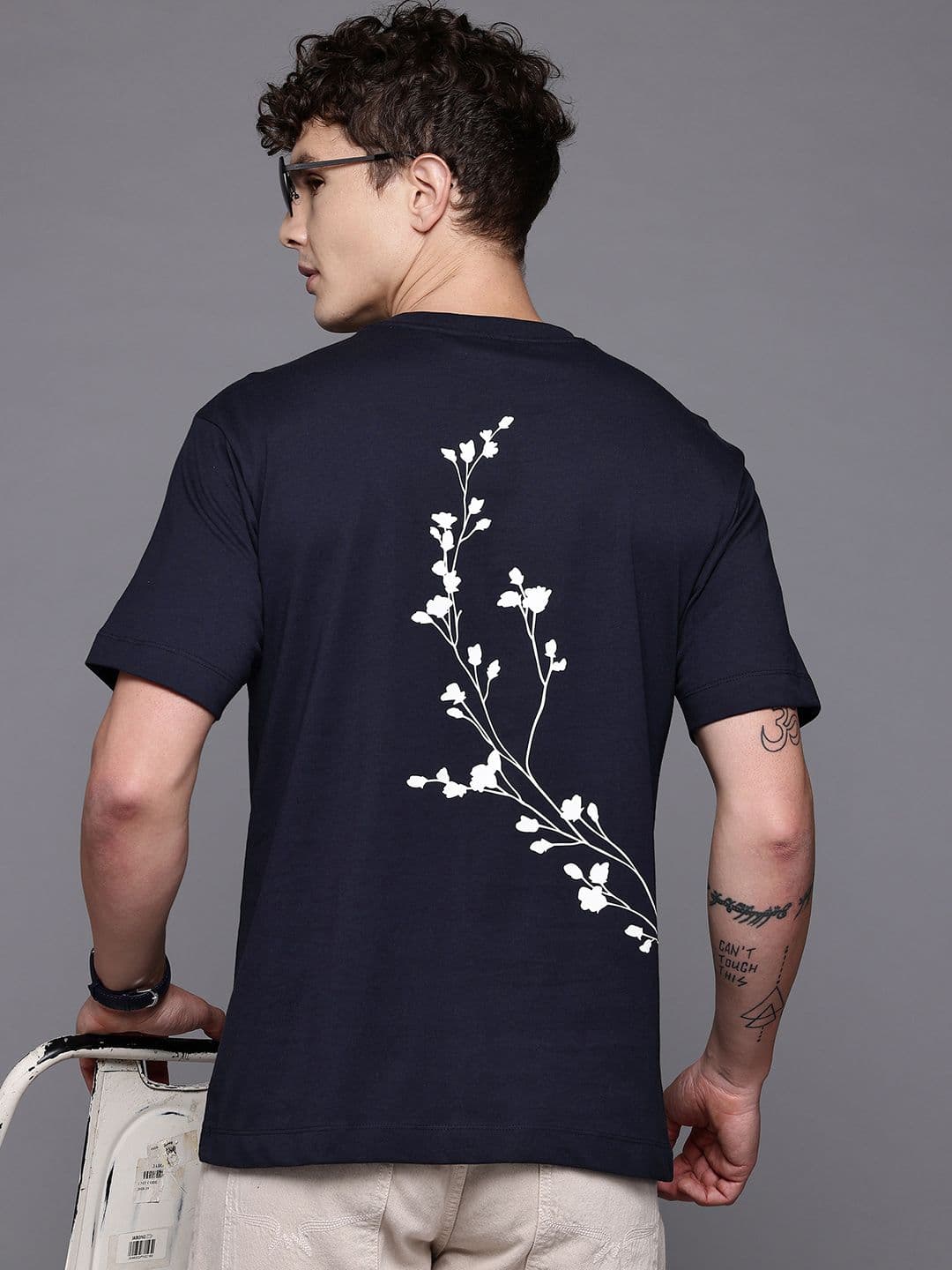 Allen Solly Floral Printed Relaxed Fit Pure Cotton T-shirt - view 1