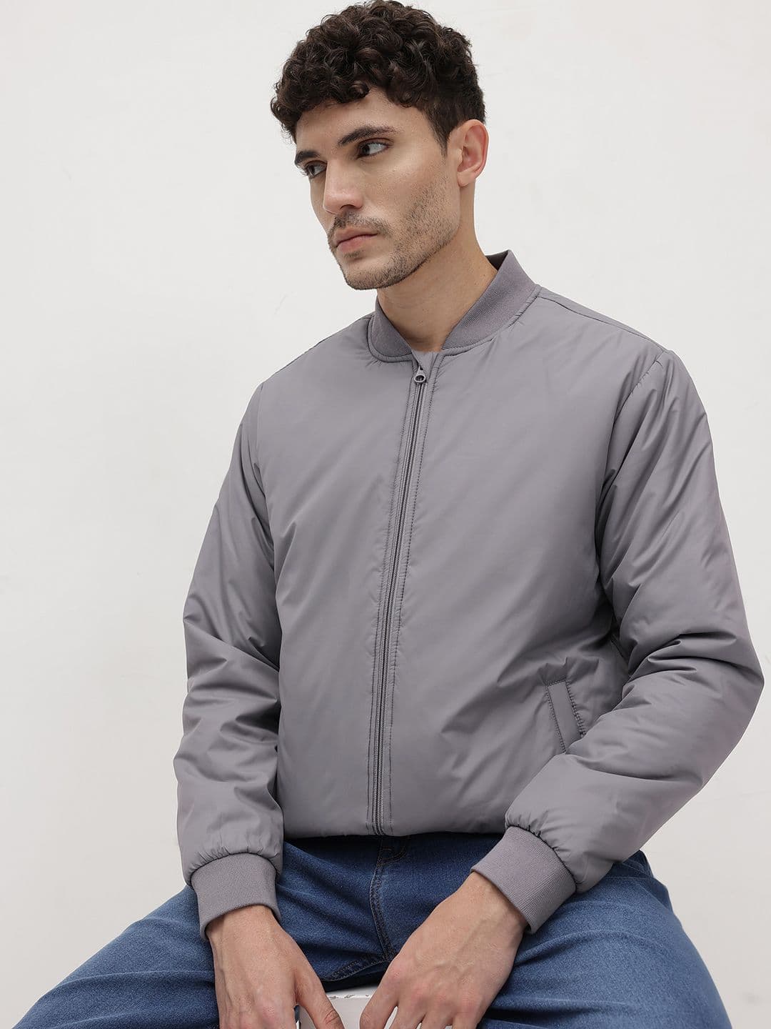 The Roadster Life Co. Stand Collar Padded Jacket - view 1