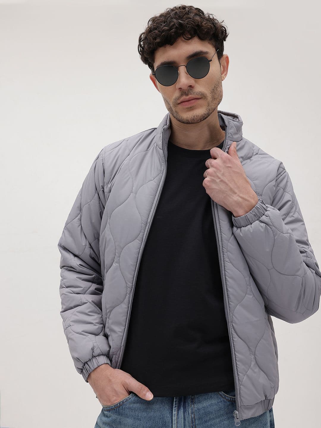 The Roadster Life Co. Mock Collar Quilted Jacket - view 1