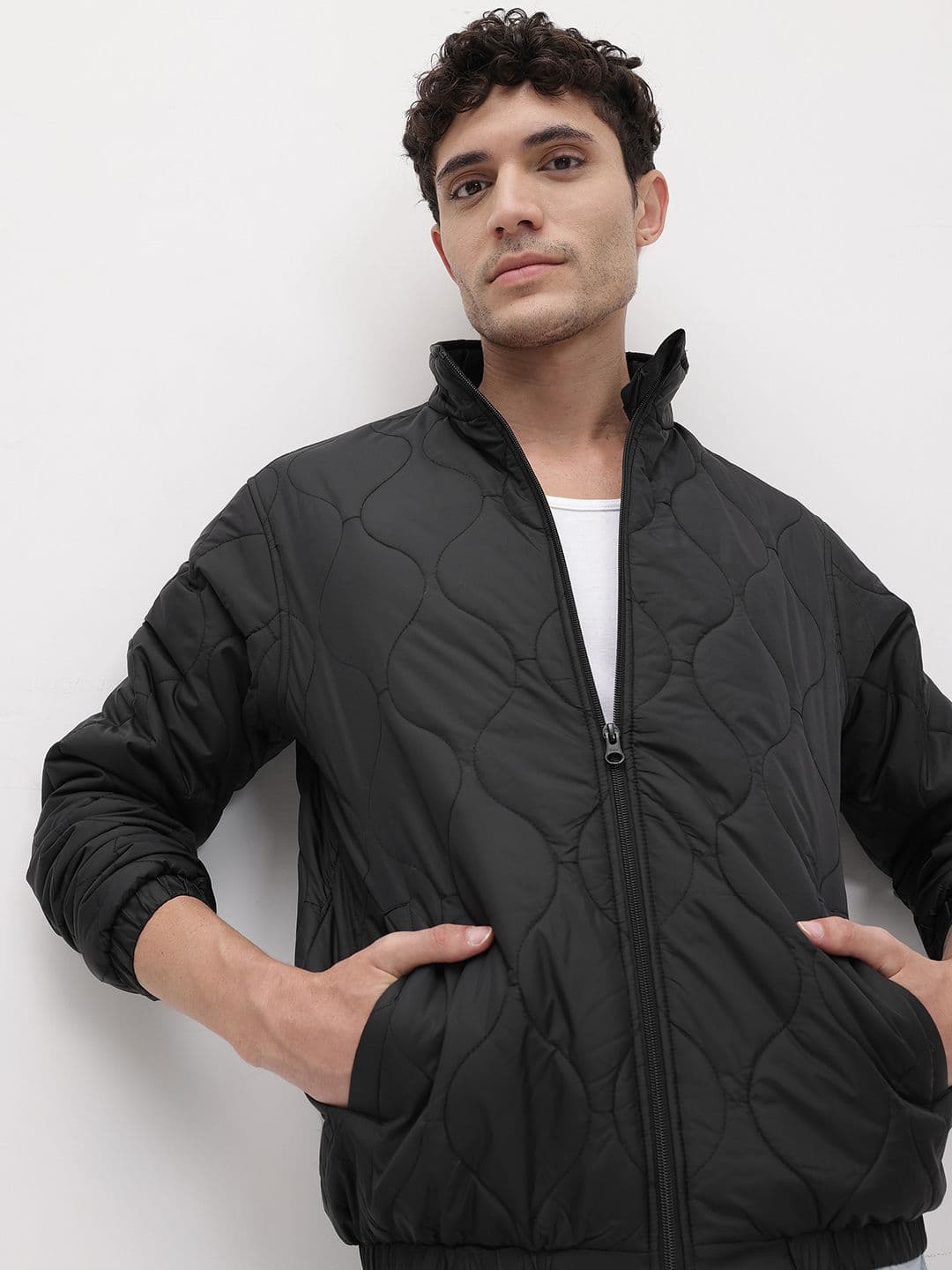 The Roadster Life Co. Mock Collar Quilted Jacket - view 1