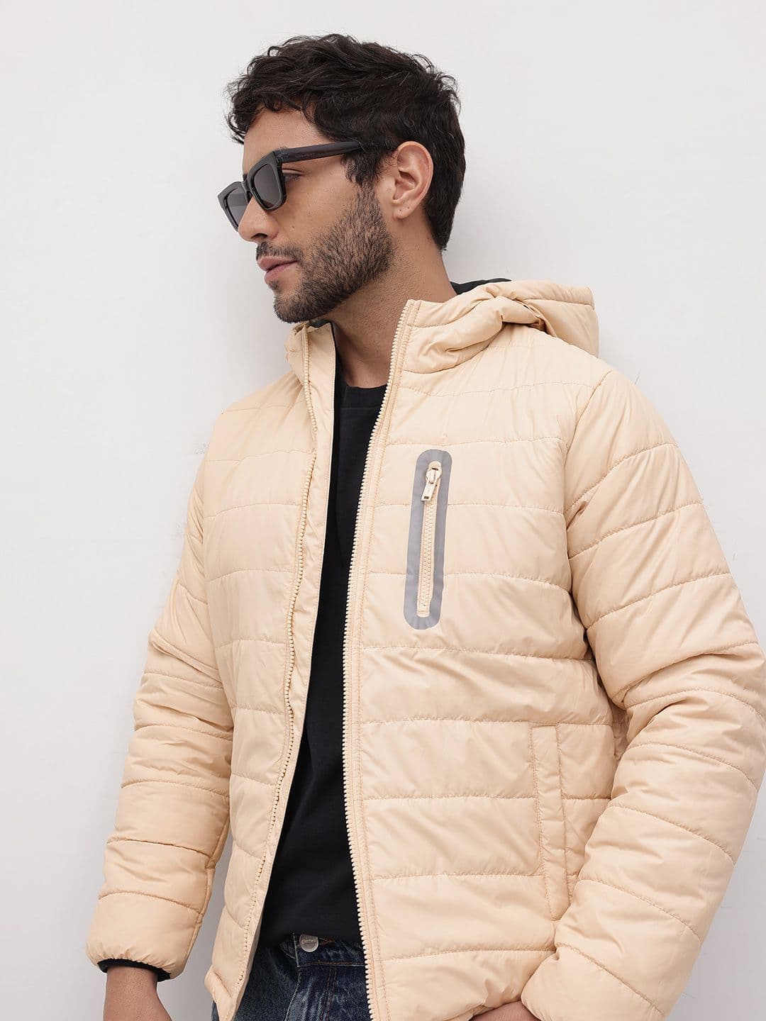 The Roadster Life Co. Men Hooded Padded Jacket - view 1