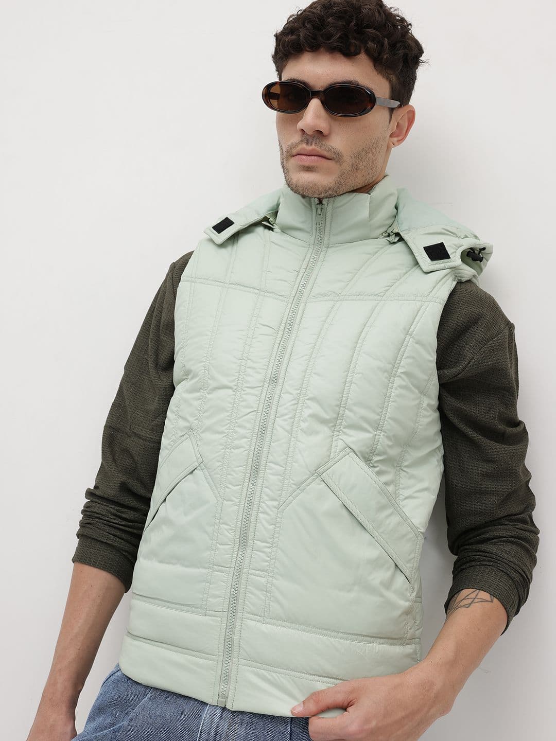 The Roadster Life Co. Hooded Gilet Jacket - view 1