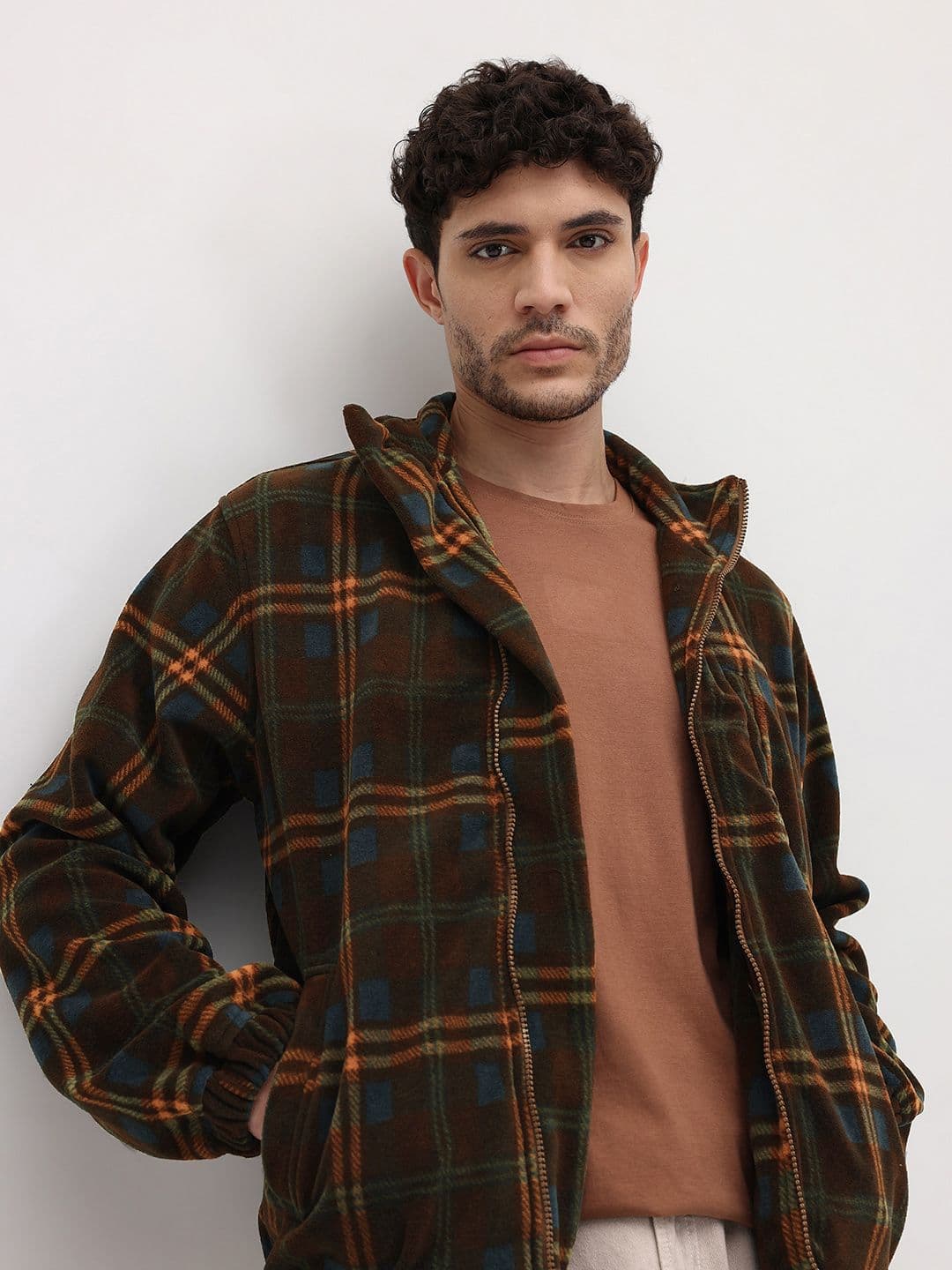 The Roadster Life Co. Checked Bomber Jacket - view 1