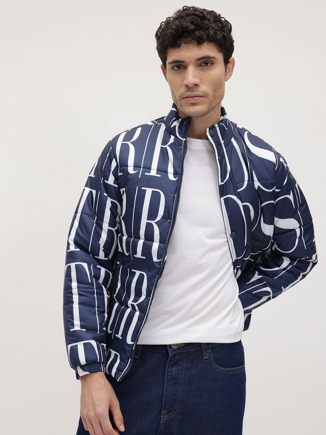 The Roadster Life Co. Brand Logo Print Padded Jacket - view 1