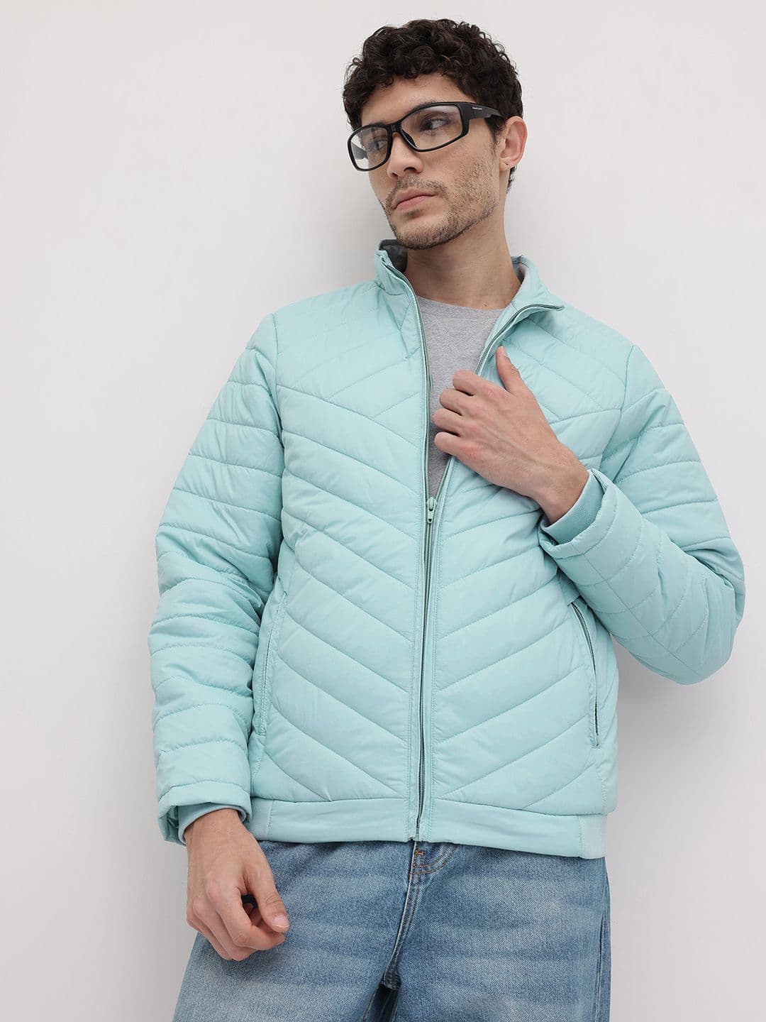 The Roadster Life Co. Mock Collar Padded Jacket - view 1
