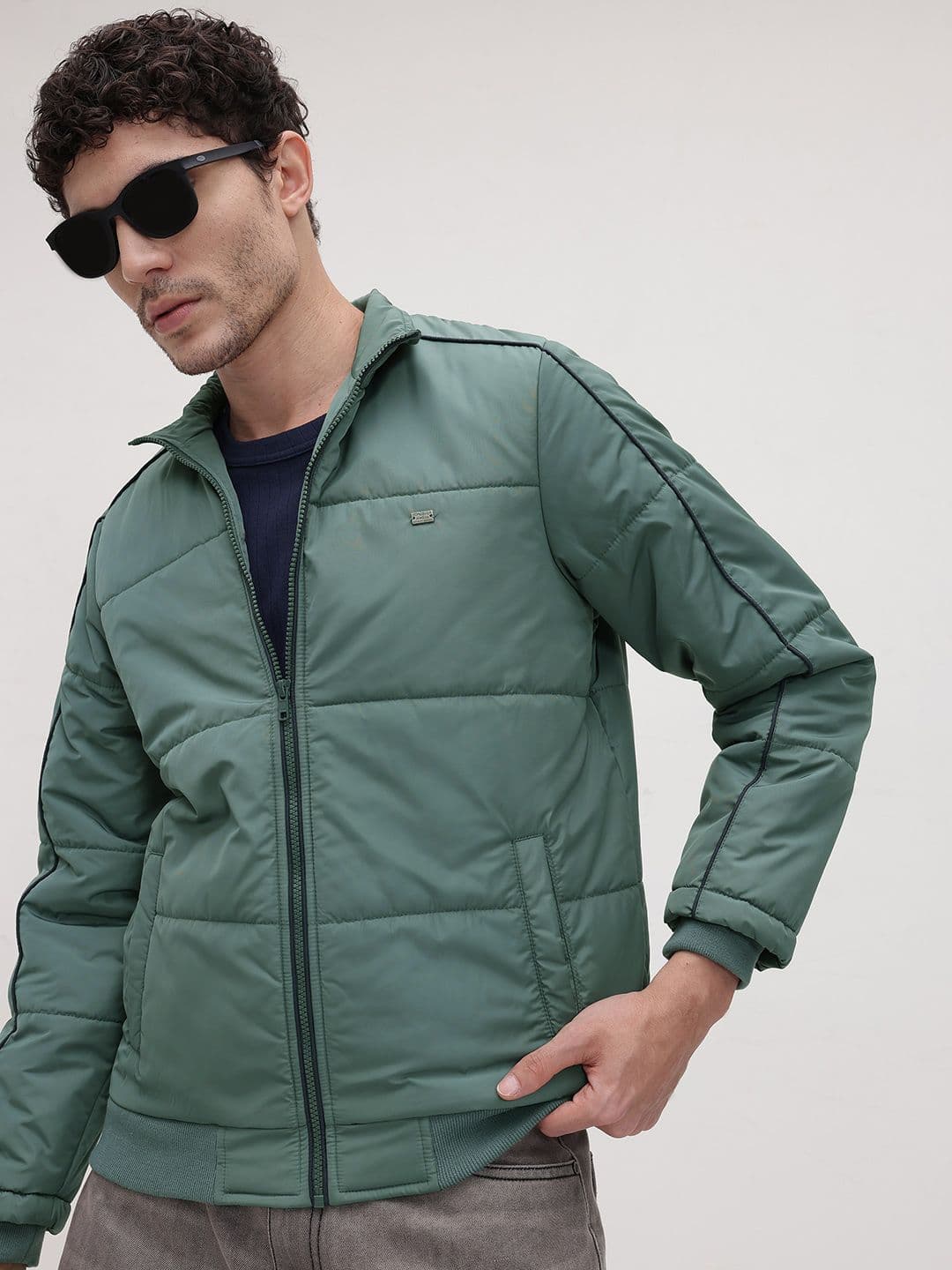The Roadster Life Co. Mock Collar Bomber Jacket - view 1
