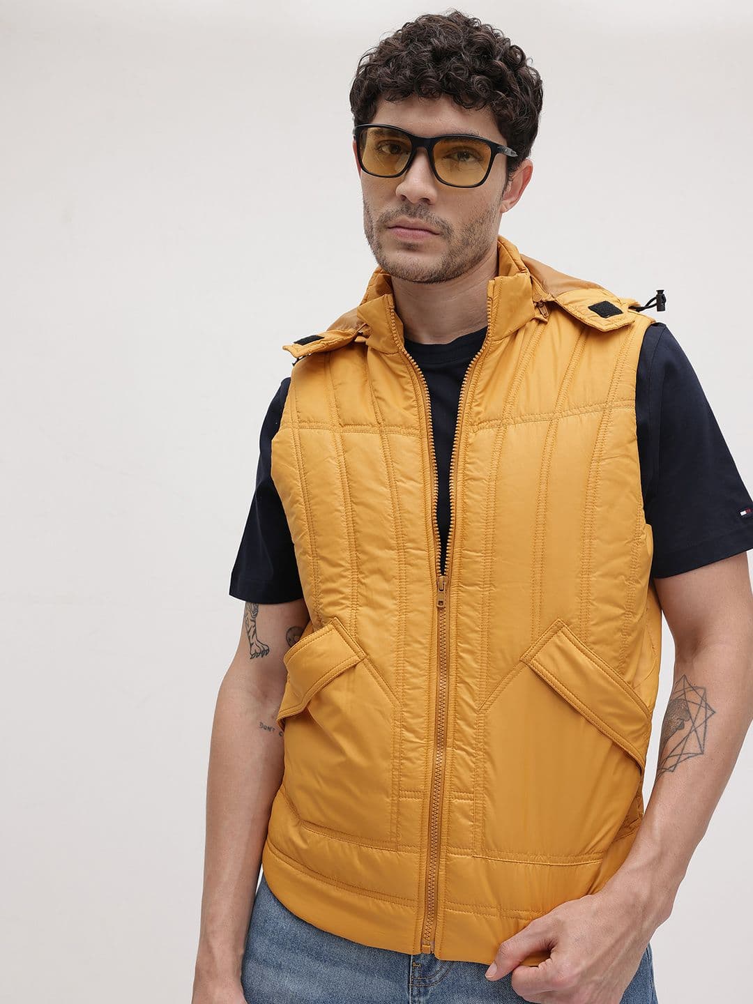 The Roadster Life Co. Hooded Sleeveless Padded Jacket - view 1