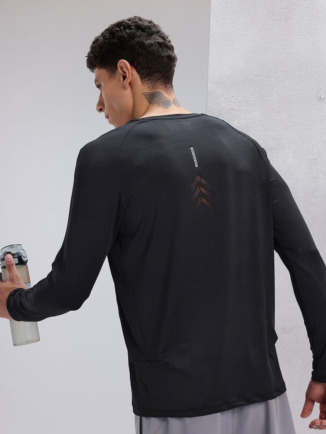 HRX by Hrithik Roshan Long Raglan Sleeves Perforation Detail Running T-shirt - view 1