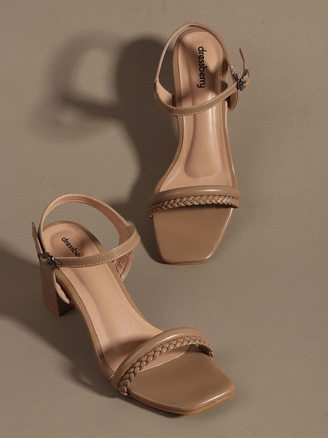 DressBerry Party Block Sandals with Buckles - view 1