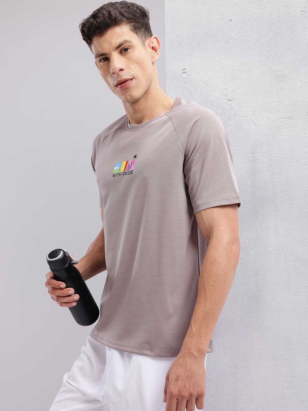 HRX by Hrithik Roshan Men Typography Printed Rapid-Dry Running T-shirt - view 1