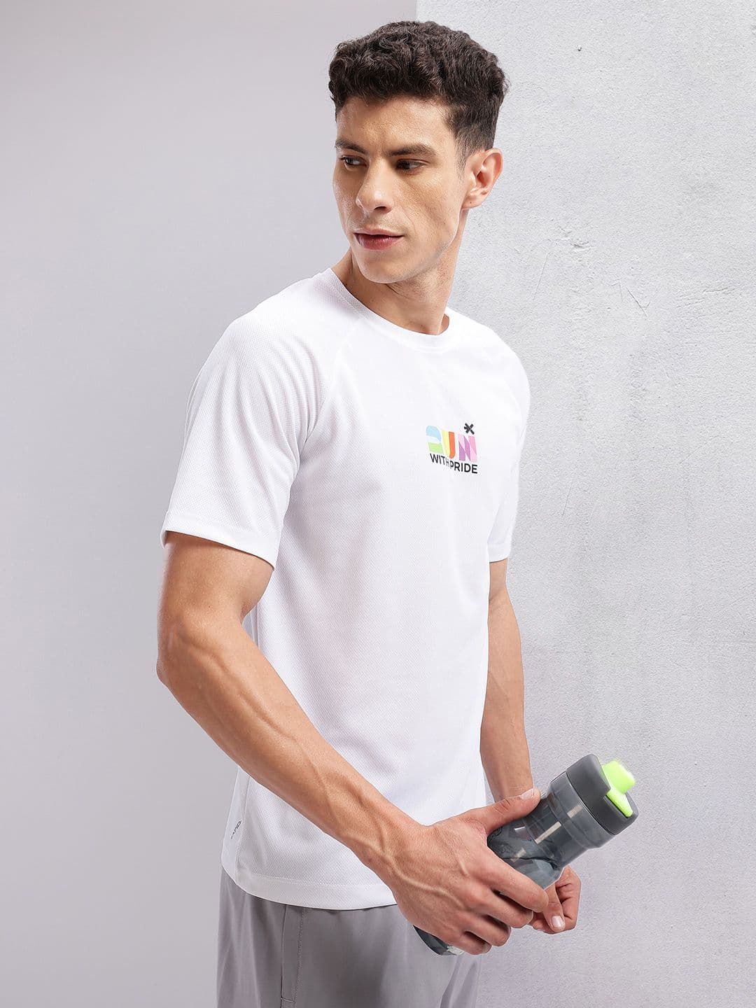 HRX by Hrithik Roshan Men Brand Logo Printed Rapid-Dry Running T-shirt - view 1