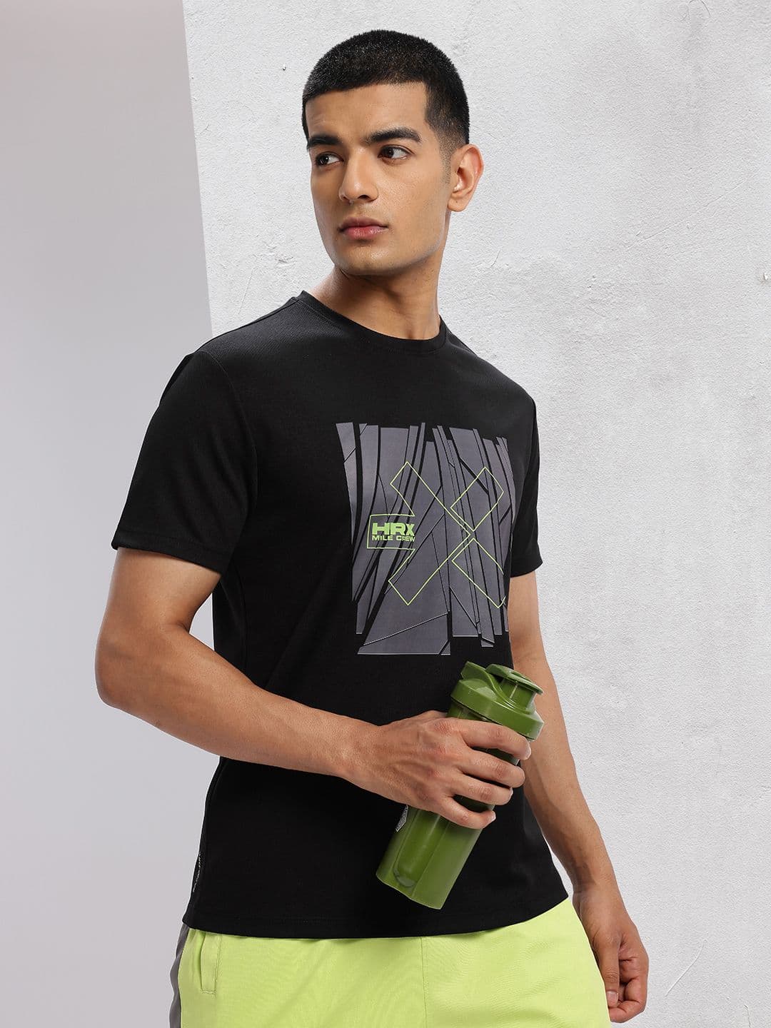 HRX by Hrithik Roshan Men Brand Logo Printed Rapid-Dry Running T-shirt - view 1