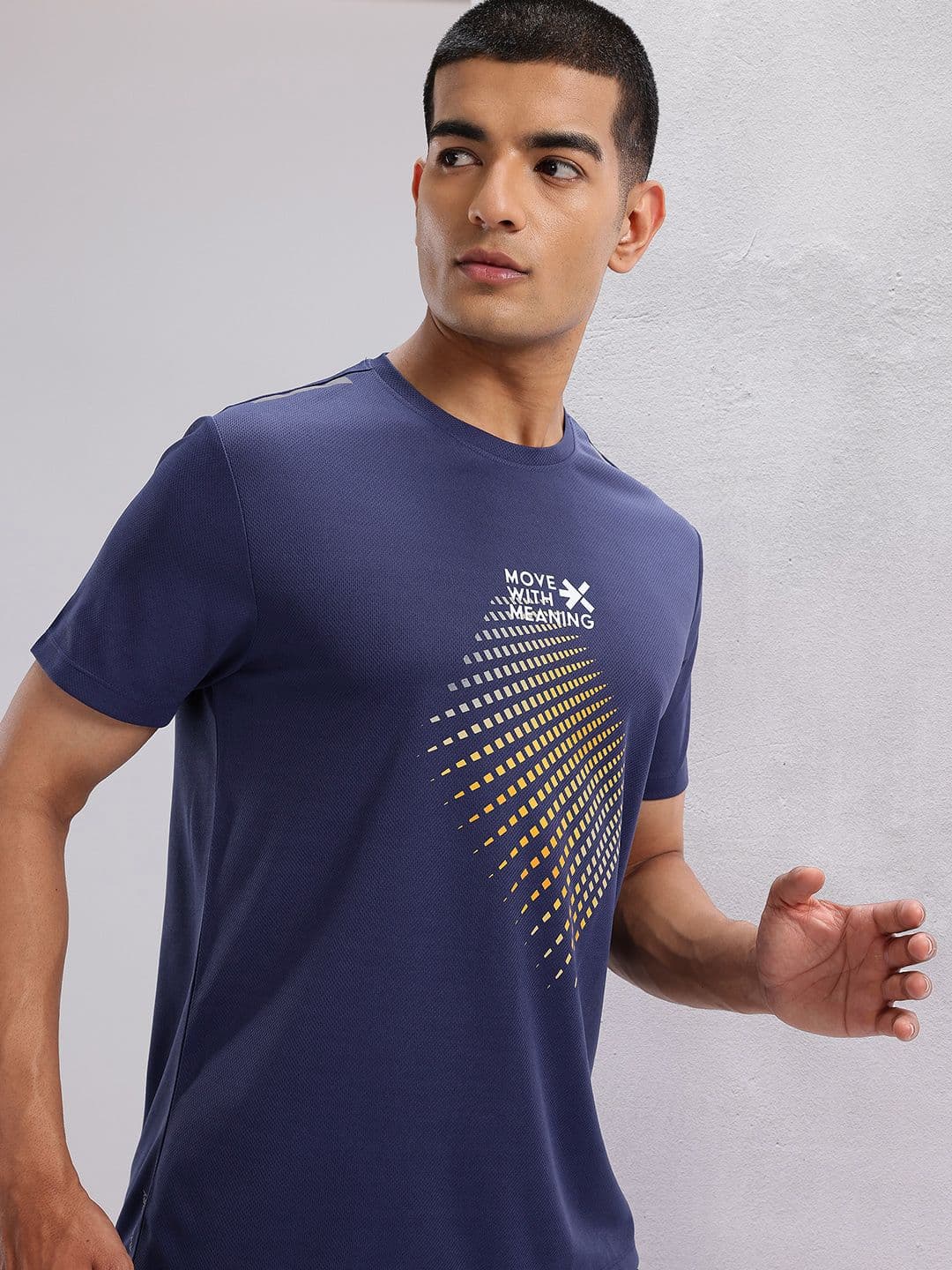 HRX by Hrithik Roshan Graphic Printed Perforated Rapid-Dry Running T-shirt - view 1