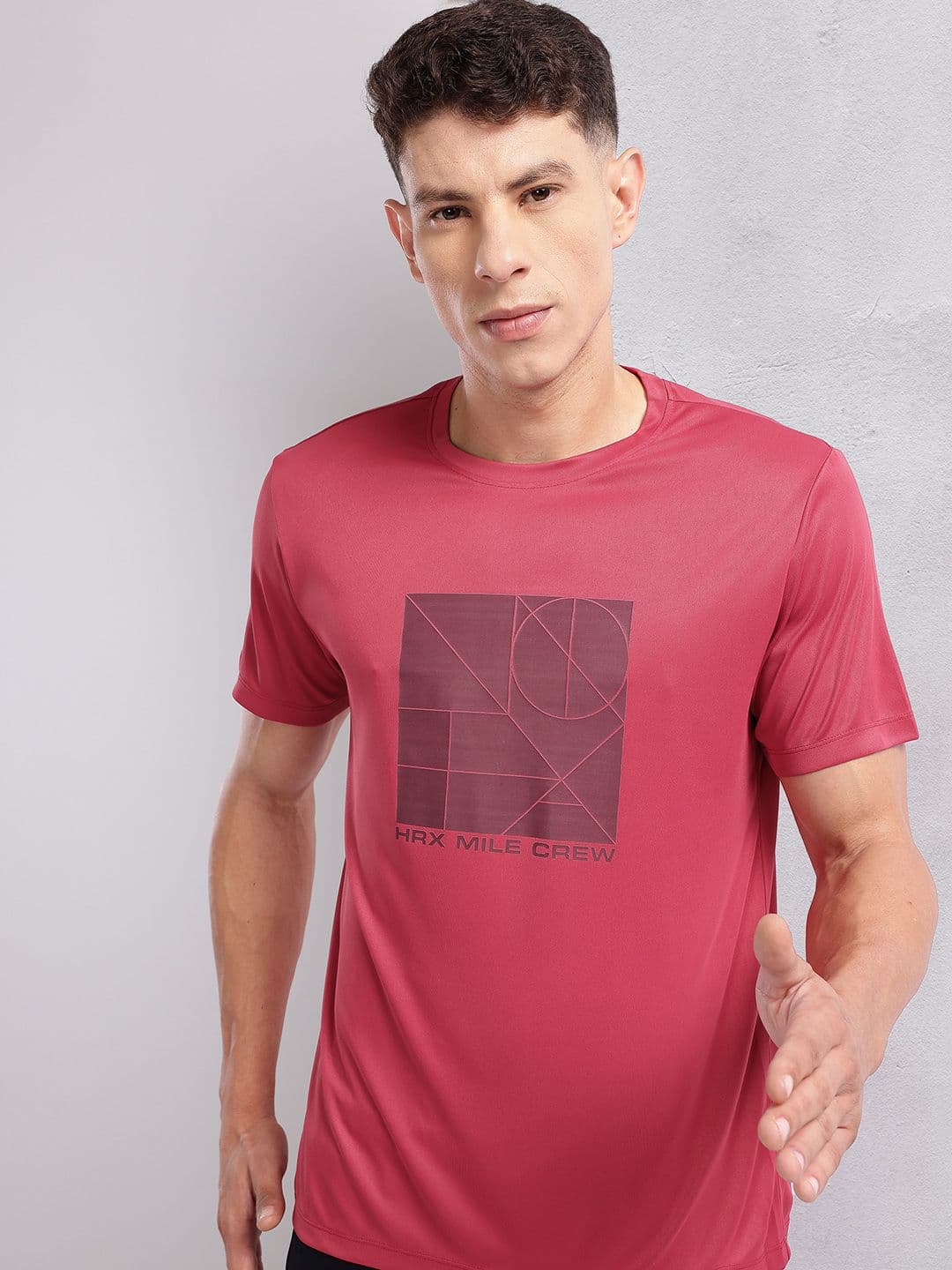 HRX by Hrithik Roshan Graphic Printed Rapid-Dry Running T-shirt - view 1