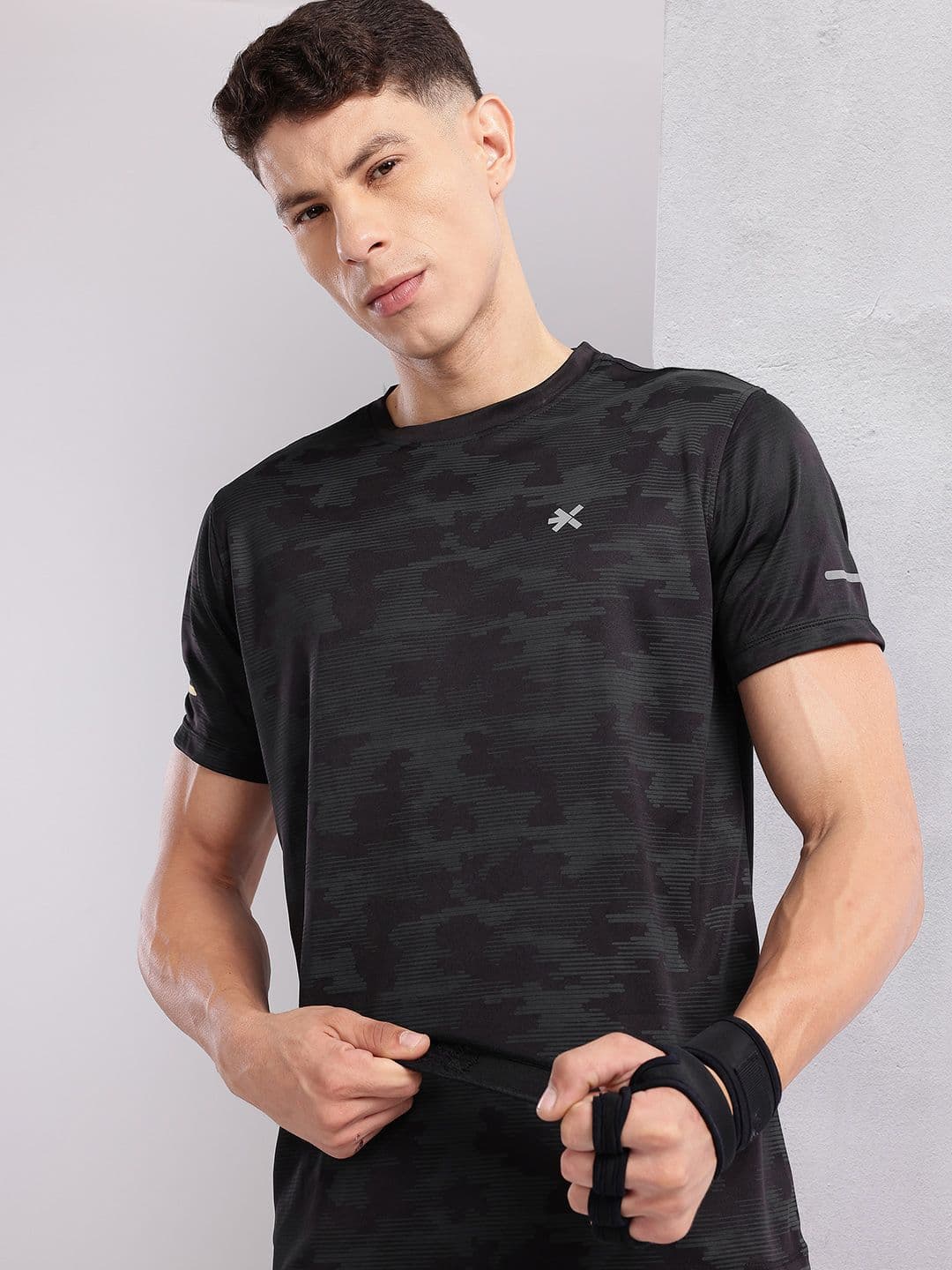 HRX by Hrithik Roshan Rapid-Dry Relaxed Fit Training T-shirt - view 1