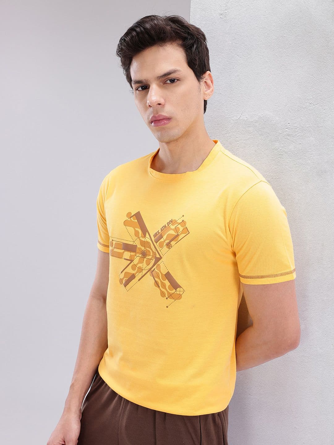 HRX by Hrithik Roshan Brand Logo Print Lifestyle T-shirt - view 1