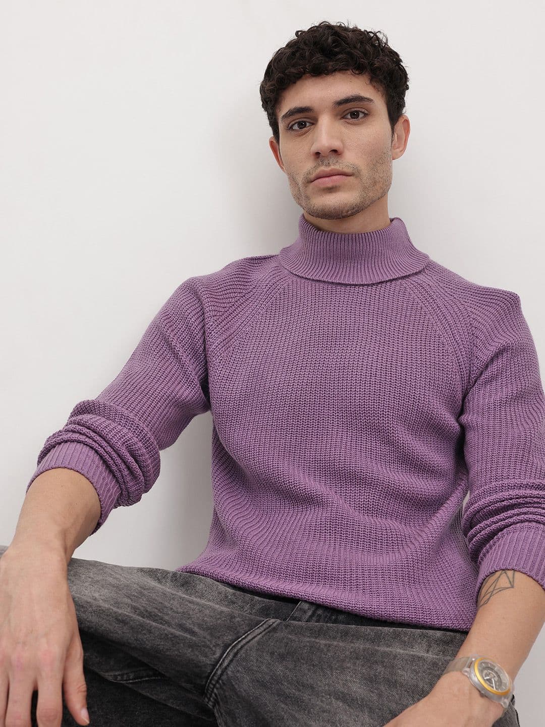 The Roadster Life Co. Pure Acrylic Ribbed Pullover - view 1