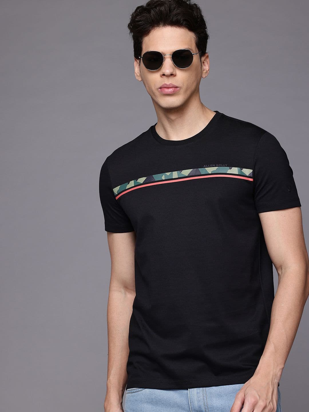 Allen Solly Camouflage Printed T-shirt - view 1