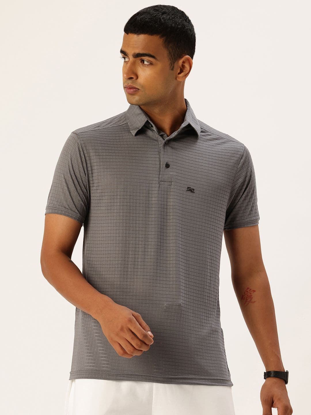 FIFTY TWO Self-Design Polo Collar Dri-FIT Training T-shirt - view 1