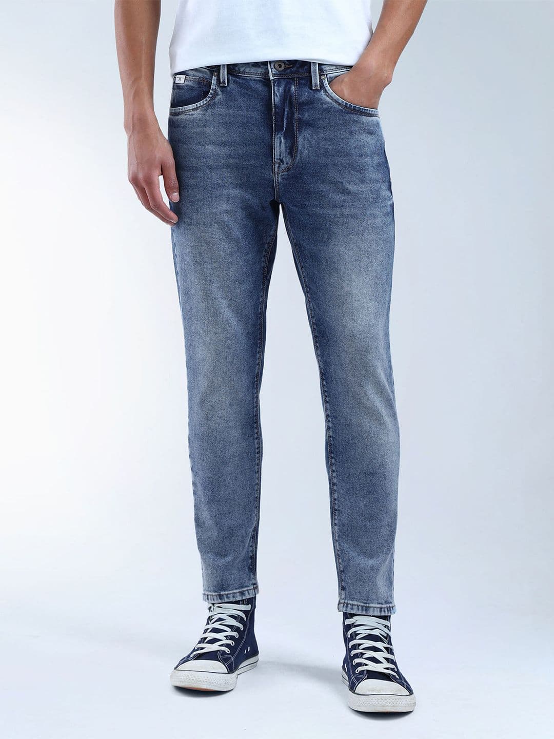 Flying Machine Men Relaxed Fit Heavy Fade Jeans - view 1