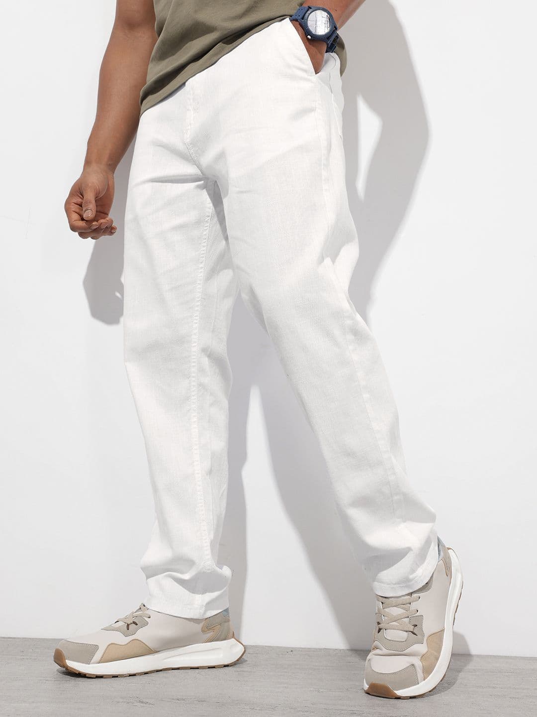 The Roadster Lifestyle Co. Men Relaxed Fit Joggers Trousers - view 1