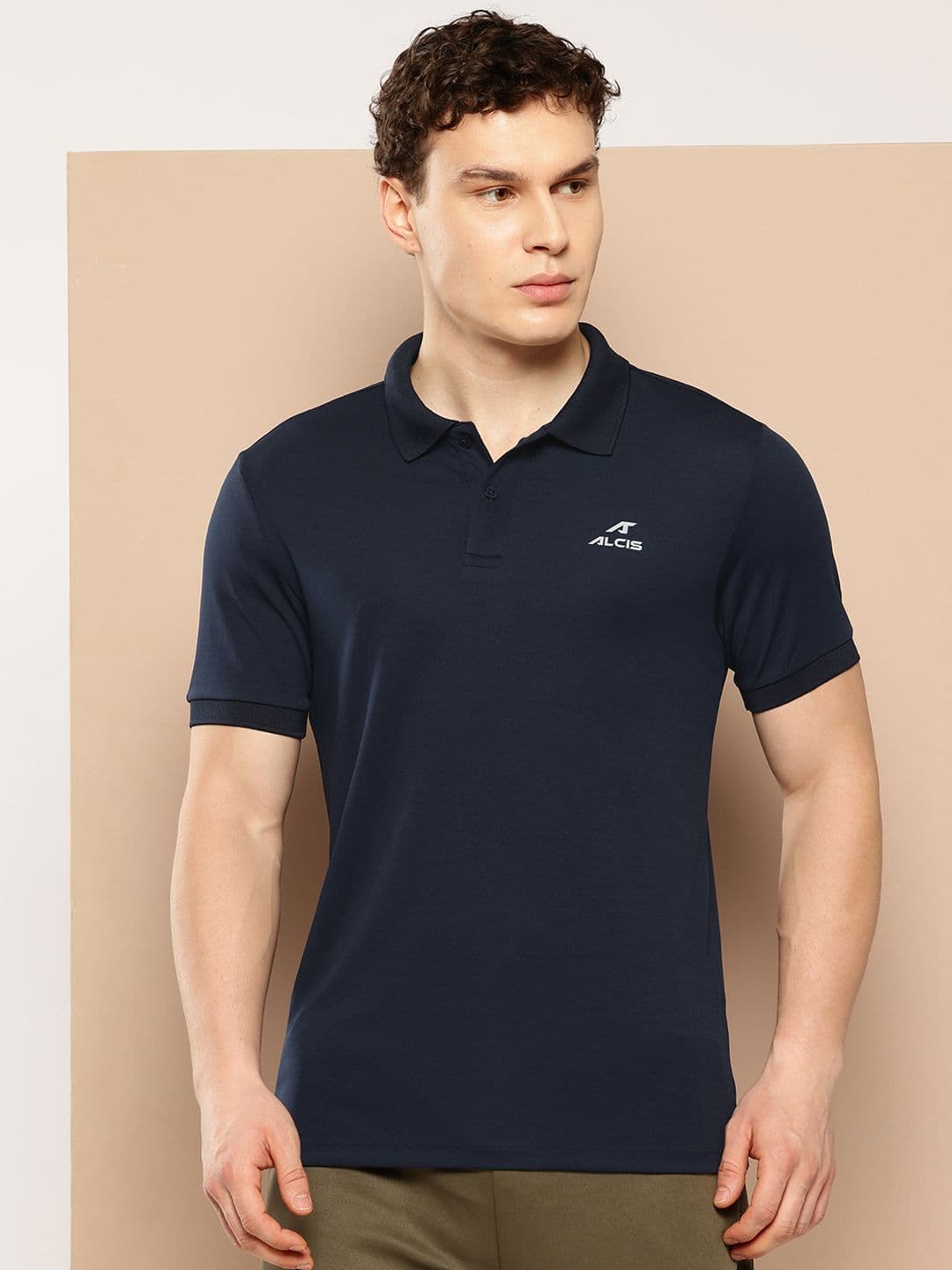 Alcis Men Polo Collar Slim Fit T-shirt - view 1