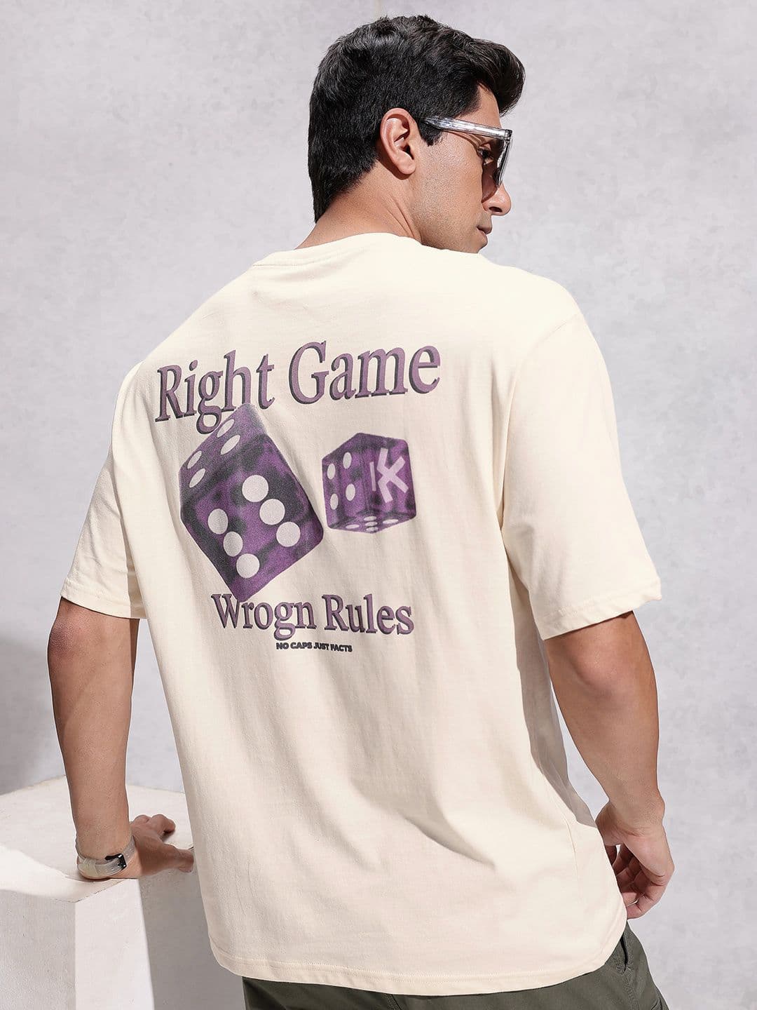 WROGN Graphic Printed Pure Cotton Oversized T-shirt - view 1