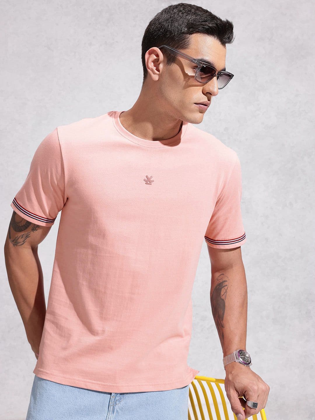 WROGN Pure Cotton Regular Fit T-shirt - view 1