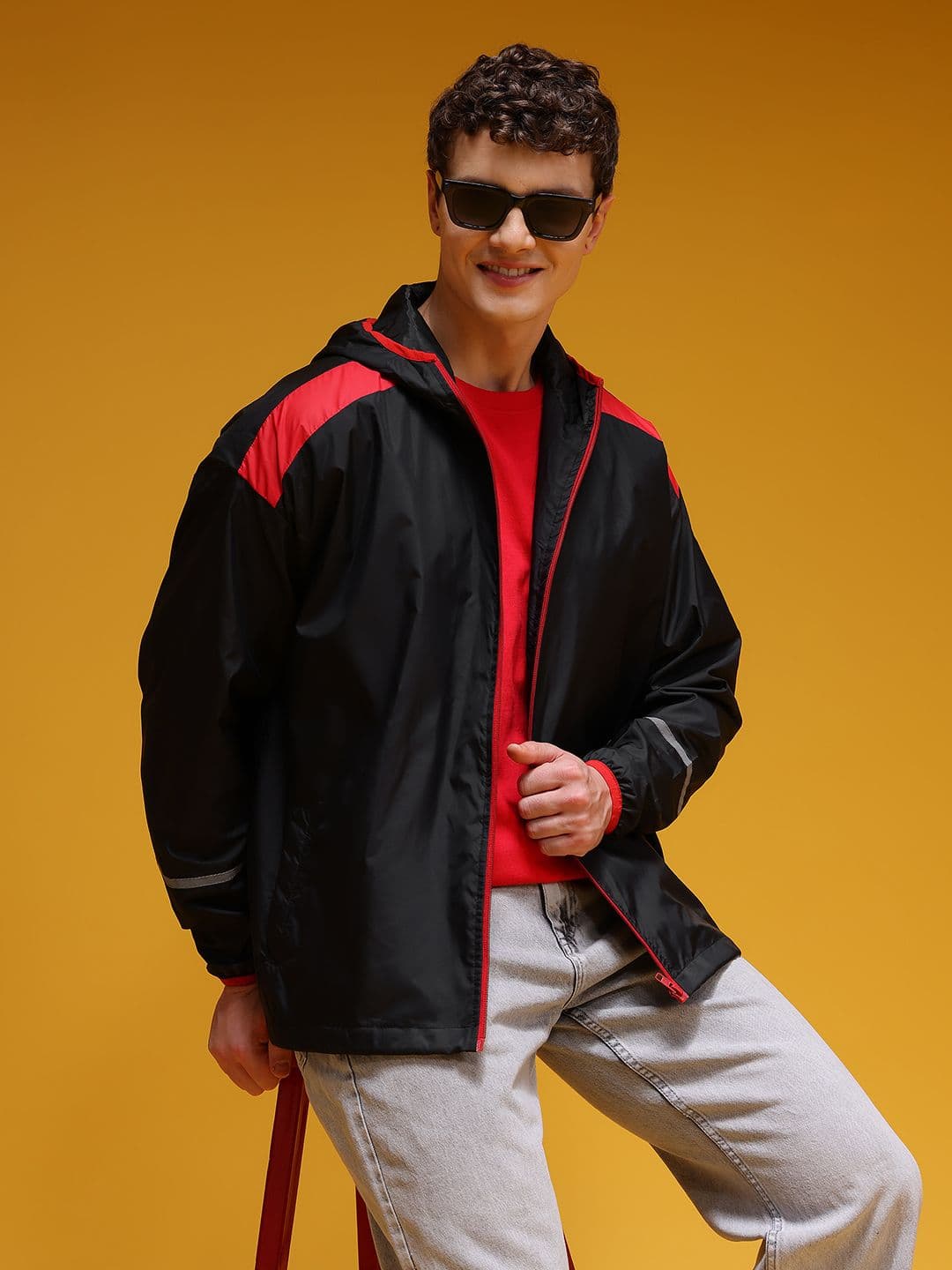 HERE&NOW Hooded Bomber Jacket - view 1