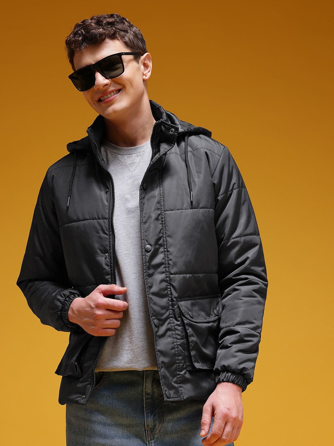 HERE&NOW Hooded Padded Jacket - view 1