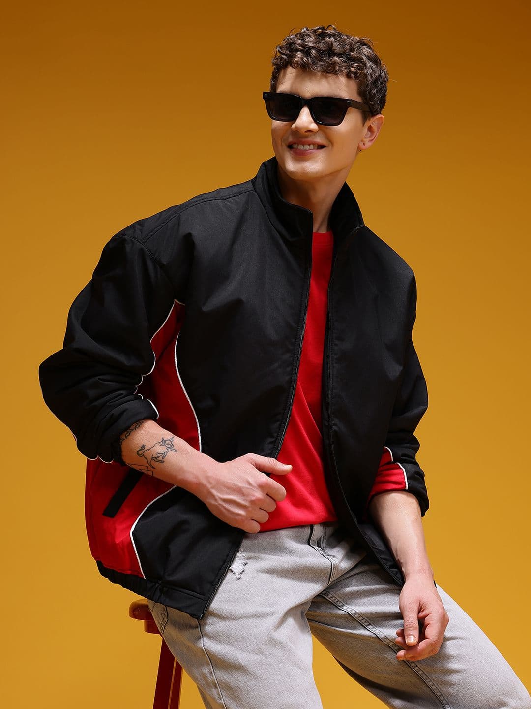 HERE&NOW Colourblocked Windcheater Jacket - view 1
