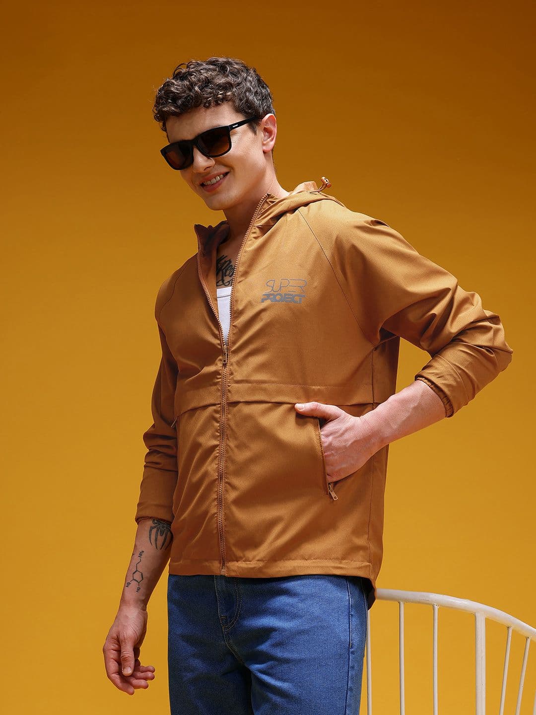 HERE&NOW Hooded Windcheater Jacket - view 1