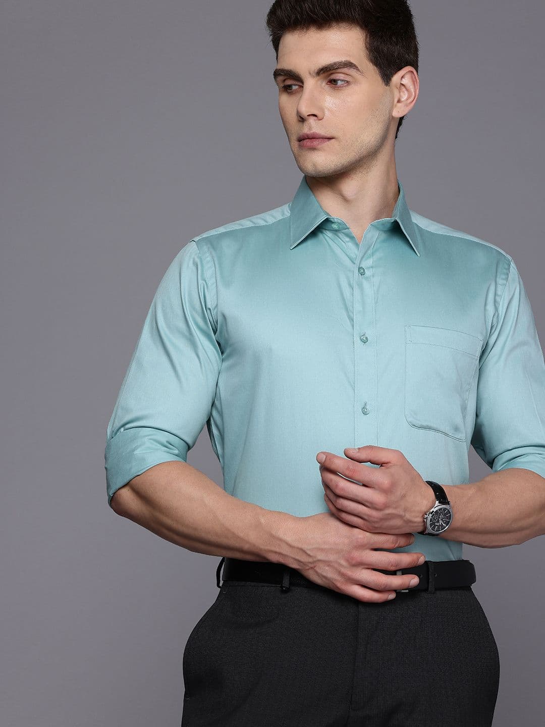 Raymond Slim Fit Pure Cotton Formal Shirt - view 1