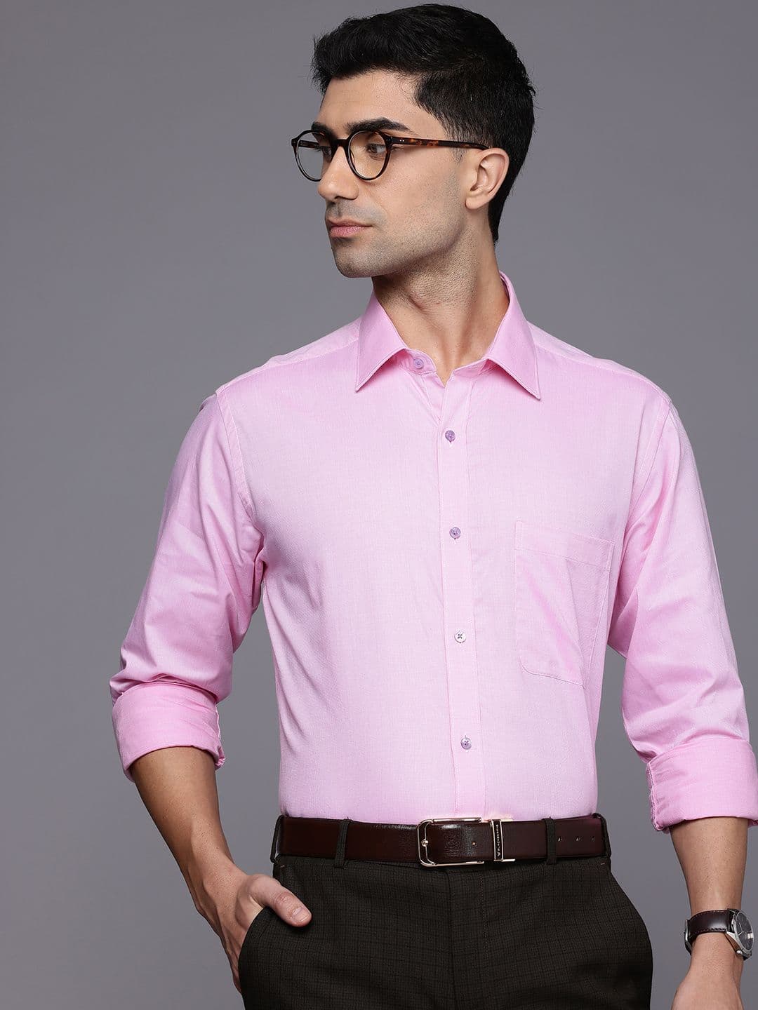 Raymond Slim Fit Pure Cotton Formal Shirt - view 1