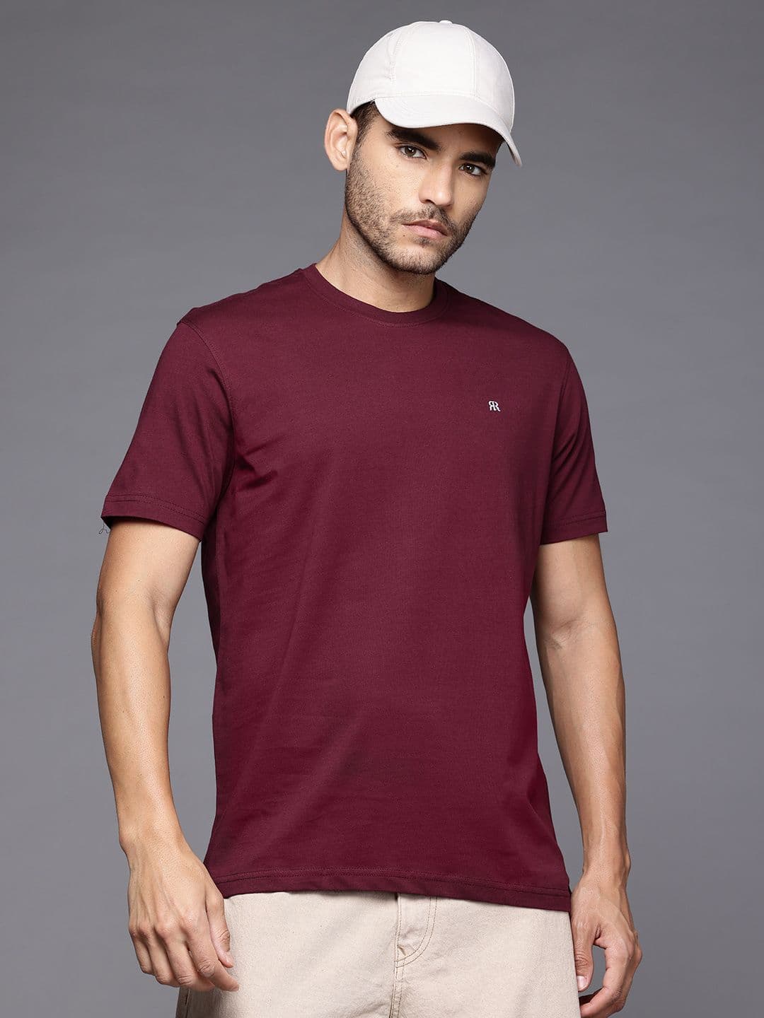 Raymond Pure Cotton Regular Fit T-shirt - view 1