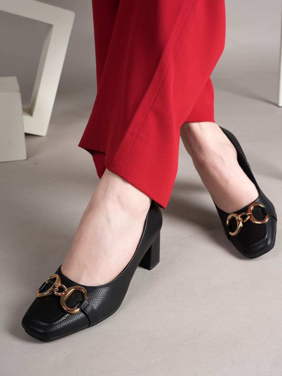 Lavie Party Block Mules with Buckles - view 1